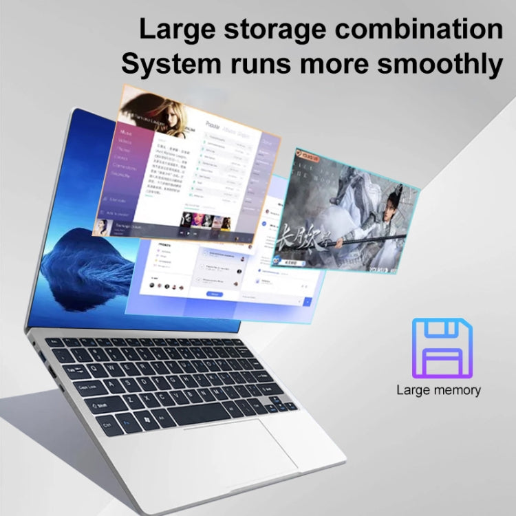 14.1 inch Portable Laptop, 6GB+512GB, Windows 11 Intel Celeron N4000 Dual Core, US Plug - free shipping - PMc TechLife - Order now!