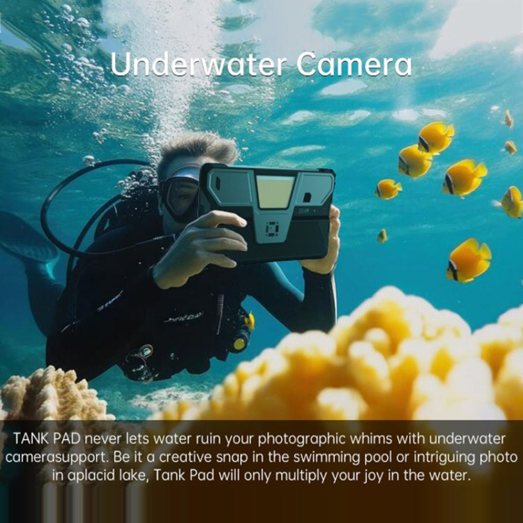 Unihertz 8849 Tank Pad Rugged Tablet PC & Projector, 16GB+512GB, 10.95 inch Android 14 Dimensity 8200 Octa Core 5G Network, EU Plug (Black) - free shipping - PMC TechLife - Order now!