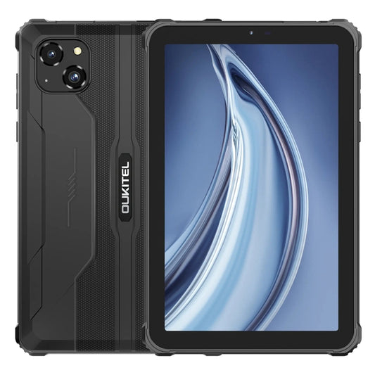 [HK Warehouse] OUKITEL RT3 Pro 4G Network IP68/IP69K Rugged Tablet, 4GB+128GB, 8.0 inch Android 14 MediaTek G81 Octa-Core Support Dual SIM, EU Plug (Black) - Other by OUKITEL | Online Shopping South Africa | PMC Jewellery | Buy Now Pay Later Mobicred