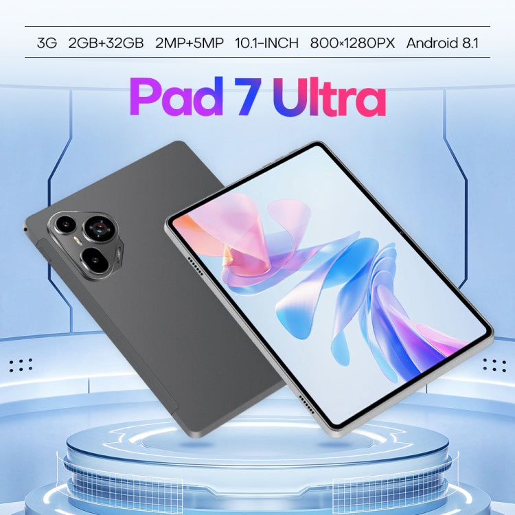 Pad7 Ultra 10.1 inch 3G Phone Call Tablet PC, 2GB+32GB, Android 8.1 MTK6737 Quad Core, US Plug (Silver) - free shipping - PMc TechLife - Order now!