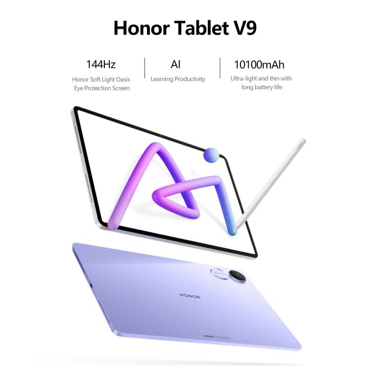 Honor Pad V9 WiFi Tablet PC, 11.5 inch 8GB+128GB MagicOS 9.0 Dimensity 8350 Ultra Octa Core (White) - free shipping - PMc TechLife - Order now!