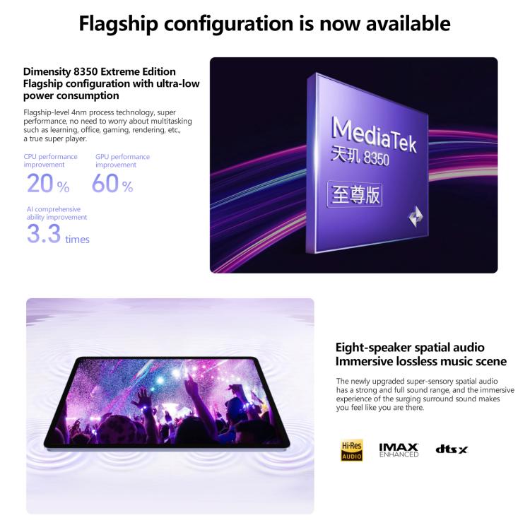 Honor Pad V9 Soft Light Screen WiFi Tablet PC, 11.5 inch 12GB+256GB MagicOS 9.0 Dimensity 8350 Ultra Octa Core (Grey) - free shipping - PMc TechLife - Order now!