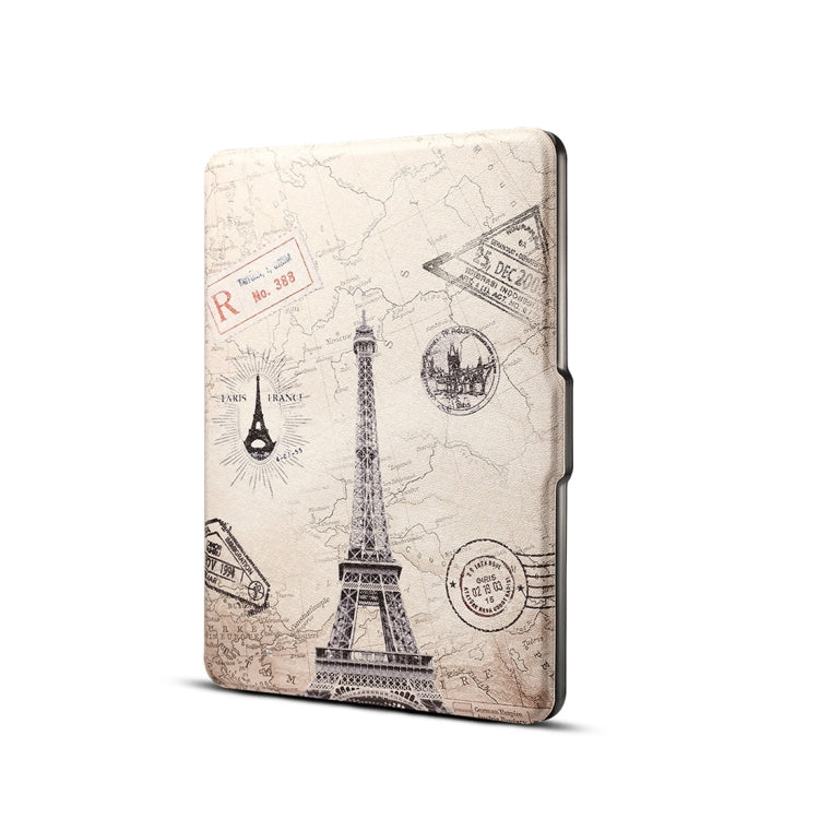 Eiffel Tower Print Horizontal Flip PU Leather Protective Case for Amazon Kindle Paperwhite 1 & 2 & 3 with Sleep / Wake-up - free shipping - PMC TechLife - Order now!