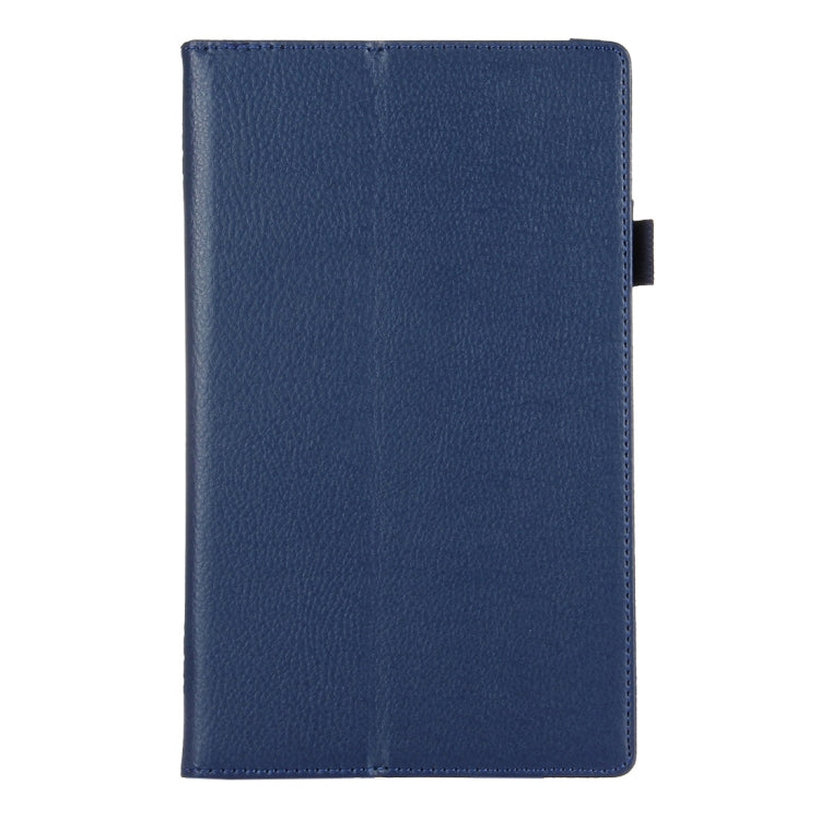 For Amazon Kindle Fire HD8 (2017) Litchi Texture Horizontal Flip Leather Case with Holder(Dark Blue) - Amazon by PMC TechLife | Online Shopping South Africa | PMC TechLife