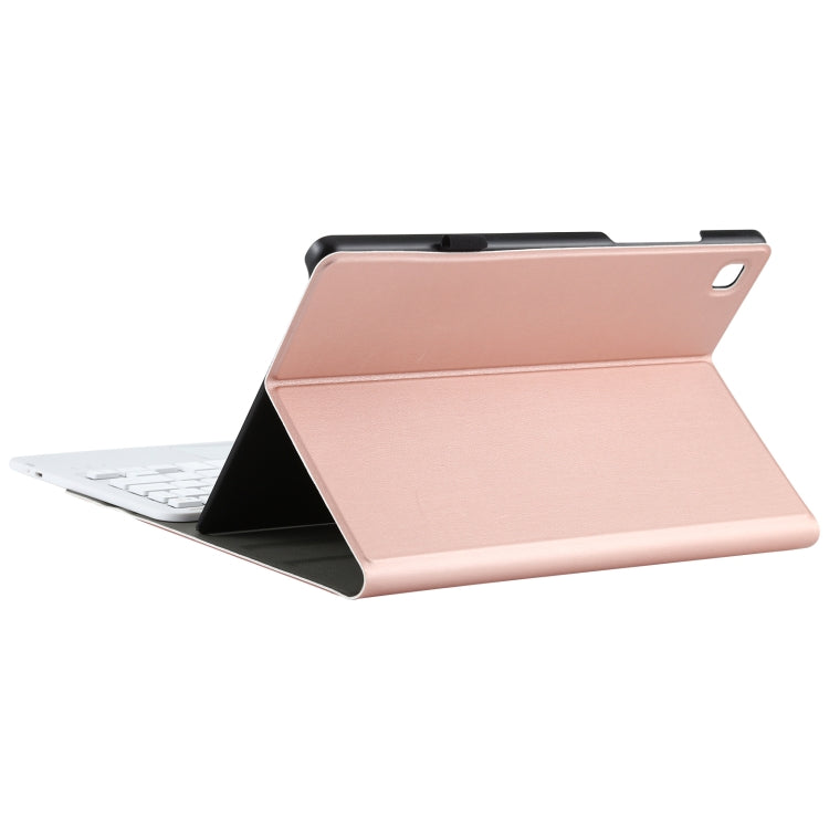 A500-A Detachable Bluetooth Keyboard Ultrathin Horizontal Flip Leather Tablet Case with Touchpad & Holder for Samsung Galaxy Tab A7 10.4 (2020) T500 / T505(Rose Gold) - Samsung Keyboard by PMC TechLife | Online Shopping South Africa | PMC TechLife | Buy Now Pay Later Mobicred