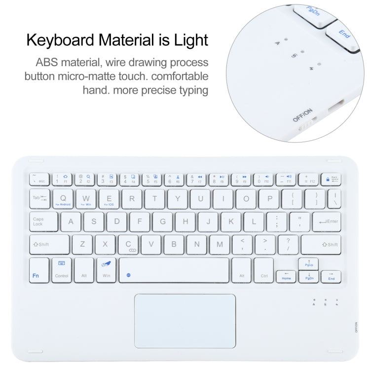 A500-A Detachable Bluetooth Keyboard Ultrathin Horizontal Flip Leather Tablet Case with Touchpad & Holder for Samsung Galaxy Tab A7 10.4 (2020) T500 / T505(Rose Gold) - Samsung Keyboard by PMC TechLife | Online Shopping South Africa | PMC TechLife | Buy Now Pay Later Mobicred