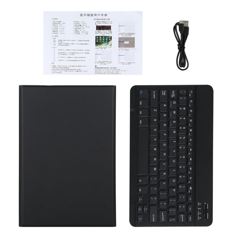AM12 2 in 1 Removable Bluetooth Keyboard + Protective Leather Tablet Case with Holder for Lenovo Tab P11 (Tab-J606F)(Black) - Lenovo Keyboard by PMC TechLife | Online Shopping South Africa | PMC TechLife