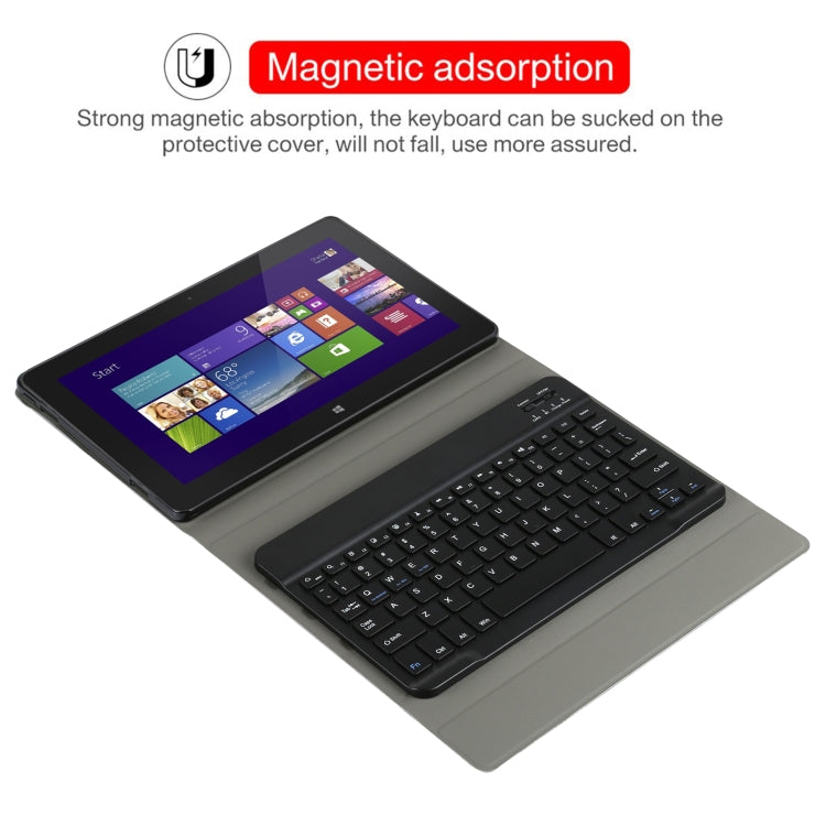 AM12 2 in 1 Removable Bluetooth Keyboard + Protective Leather Tablet Case with Holder for Lenovo Tab P11 (Tab-J606F)(Black) - Lenovo Keyboard by PMC TechLife | Online Shopping South Africa | PMC TechLife