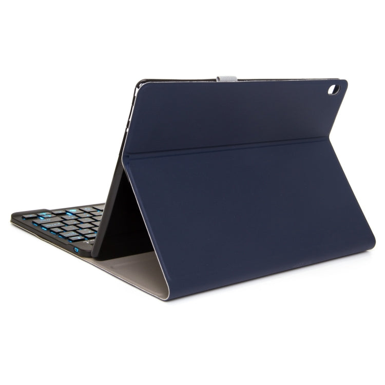 M10S 2 in 1 Removable Bluetooth Keyboard + Leather Tablet Case with Backlight & Holder for Lenovo Tab M10 TB-X505X (Dark Blue) - Lenovo Keyboard by PMC TechLife | Online Shopping South Africa | PMC TechLife