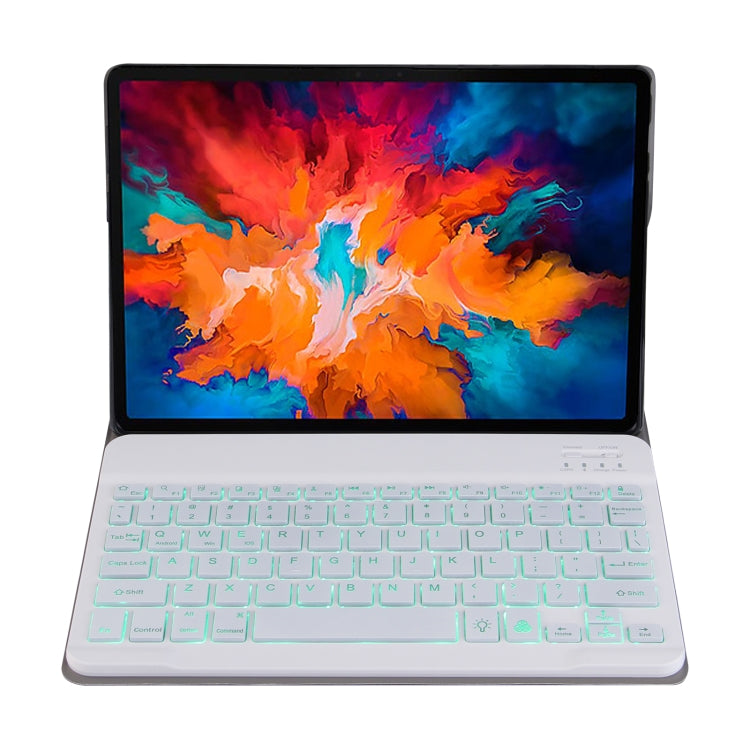 M10S 2 in 1 Removable Bluetooth Keyboard + Leather Tablet Case with Backlight & Holder for Lenovo Tab M10 TB-X505X (Rose Gold) - Lenovo Keyboard by PMC TechLife | Online Shopping South Africa | PMC TechLife