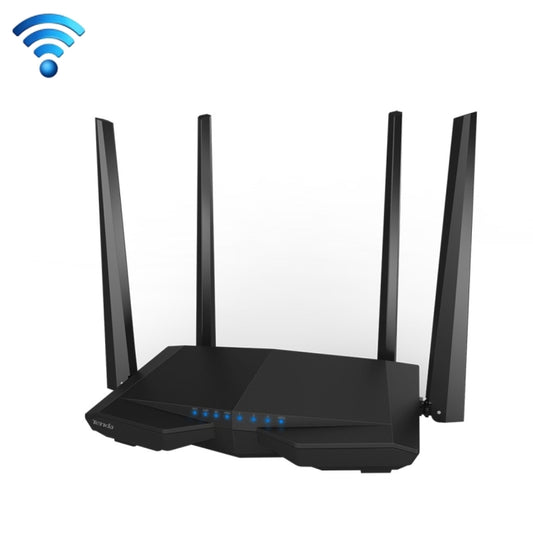 Tenda AC6 AC1200 Smart Dual-Band Wireless Router 5GHz 867Mbps + 2.4GHz 300Mbps WiFi Router with 4*5dBi External Antennas(Black) - Wireless Routers by Tenda | Online Shopping South Africa | PMC Jewellery | Buy Now Pay Later Mobicred