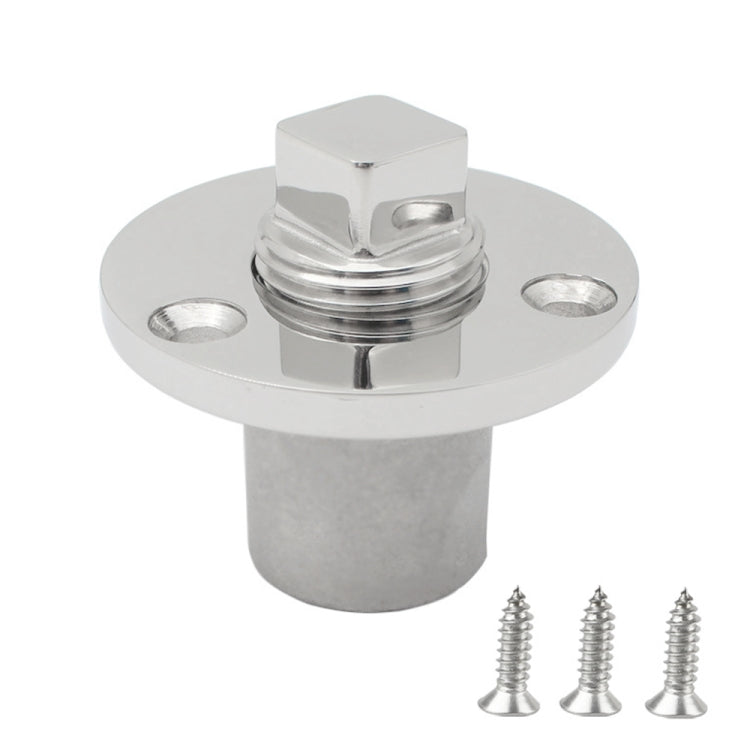 316 Stainless Steel Yacht Outlet Drain Valve with Screw - Marine Accessories & Parts by PMC TechLife | Online Shopping South Africa | PMC TechLife | Buy Now Pay Later Mobicred