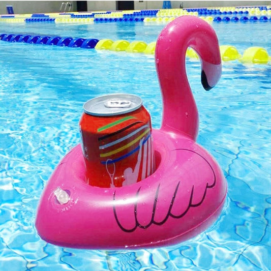 Inflatable Flamingo Shaped Floating Drink Holder, Inflated Size: About 17.5 x 17 x 15.5cm - Floating Drink Holders by PMC Jewellery | Online Shopping South Africa | PMC Jewellery | Buy Now Pay Later Mobicred