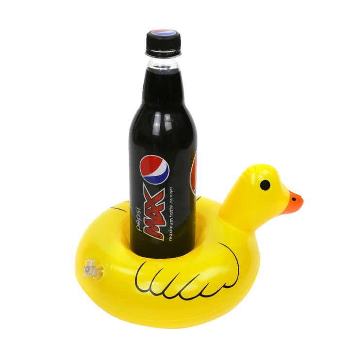 Inflatable Yellow Duck Shaped Floating Drink Holder, Inflated Size: About 23 x 19cm - Floating Drink Holders by PMC Jewellery | Online Shopping South Africa | PMC Jewellery