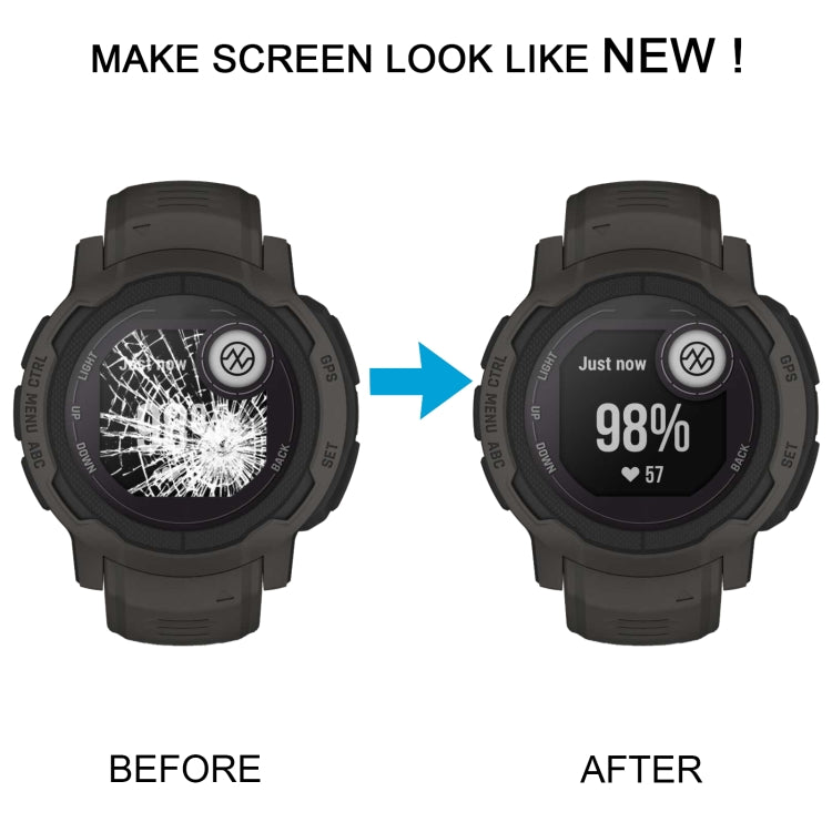 For Garmin Instinct 2 Original LCD Screen with Digitizer Full Assembly(White) - For Garmin by PMC TechLife | Online Shopping South Africa | PMC TechLife