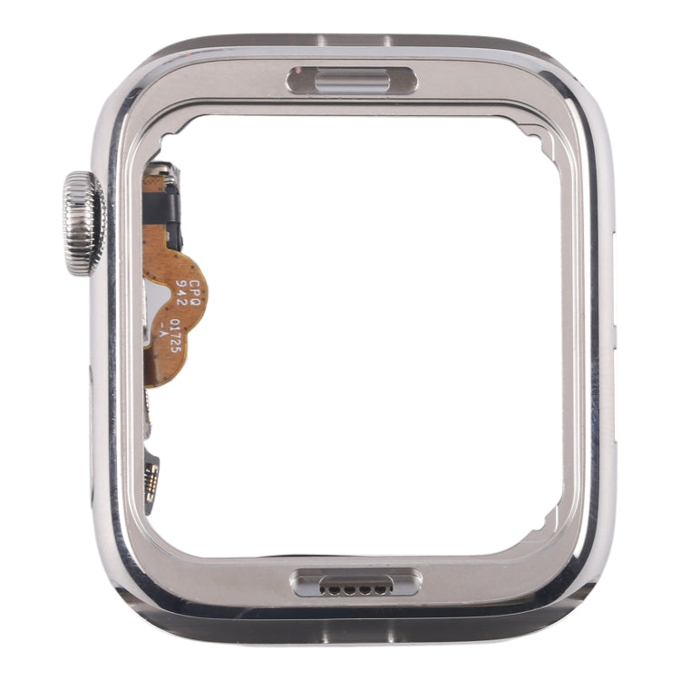 For Apple Watch Series 5 40mm LTE Stainless Steel Middle Frame Bezel Plate with Crown Spin Axis Flex Cable (Silver) - Middle Frame by PMC TechLife | Online Shopping South Africa | PMC TechLife | Buy Now Pay Later Mobicred