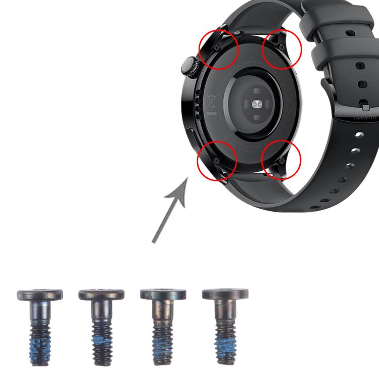 For Huawei Watch 3 / 3 Pro 4pcs/Set Back Cover Screws - free shipping - PMC TechLife - Order now!