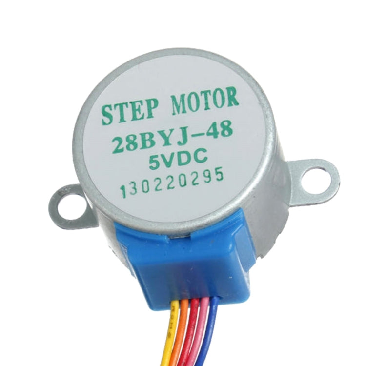 LDTR-WG0246 28YBJ-48 DC 5V 4 Phase 5 Wire Stepper Motor with ULN2003 Driver Board (Silver) - Motor Module by PMC TechLife | Online Shopping South Africa | PMC TechLife