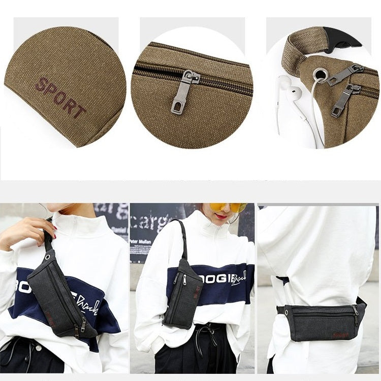 Cavans Single Shoulder Bag Waist Bag Chest Bag Messenger Bag (Black) - Single-shoulder Bags by PMC TechLife | Online Shopping South Africa | PMC TechLife | Buy Now Pay Later Mobicred