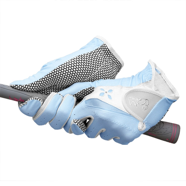 PGM One Pair Golf Non-Slip PU Leather Gloves for Women (Color:Red Size:21) - free shipping - PMC TechLife - Order now!