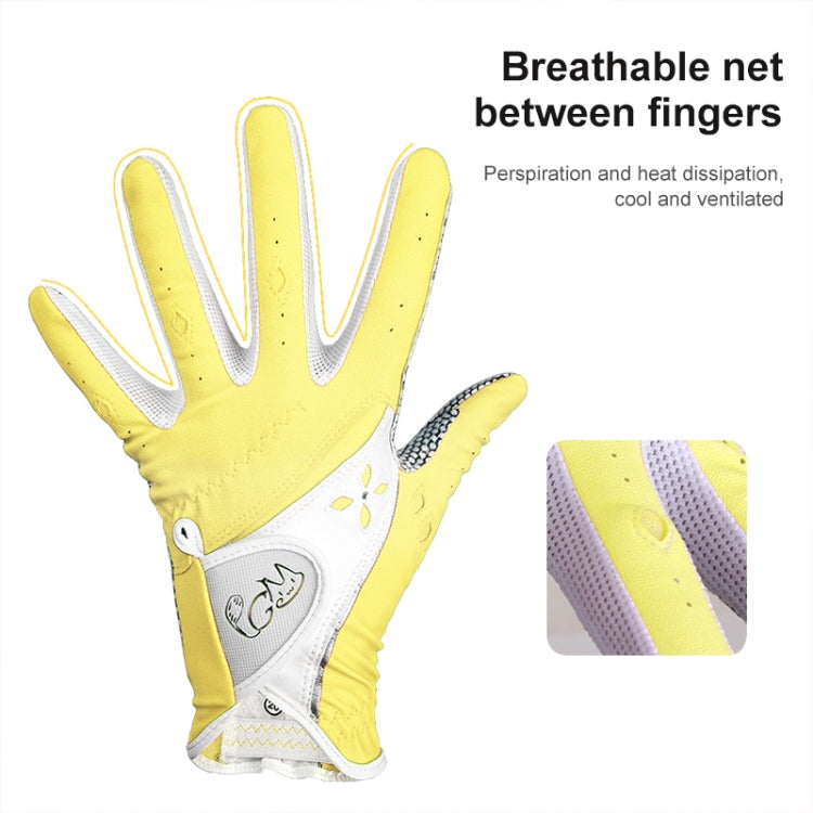 PGM One Pair Golf Non-Slip PU Leather Gloves for Women (Color:Red Size:21) - free shipping - PMC TechLife - Order now!