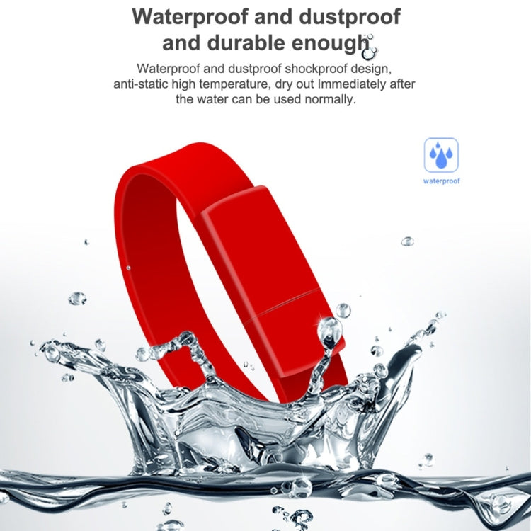 MicroDrive 32GB USB 2.0 Fashion Bracelet Wristband U Disk (Blue) - USB Flash Drives by MicroDrive | Online Shopping South Africa | PMC TechLife | Buy Now Pay Later Mobicred