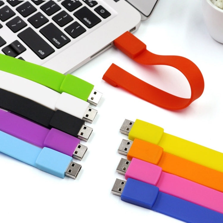 MicroDrive 128GB USB 2.0 Fashion Bracelet Wristband U Disk (Blue) - free shipping - PMC Jewellery - Order now!