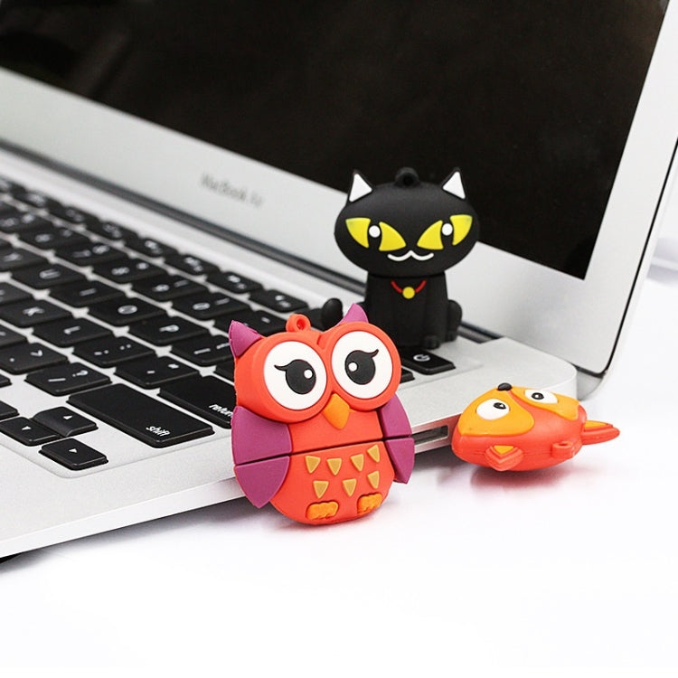 MicroDrive 128GB USB 2.0 Creative Cute Owl U Disk - USB Flash Drives by MicroDrive | Online Shopping South Africa | PMC Jewellery | Buy Now Pay Later Mobicred