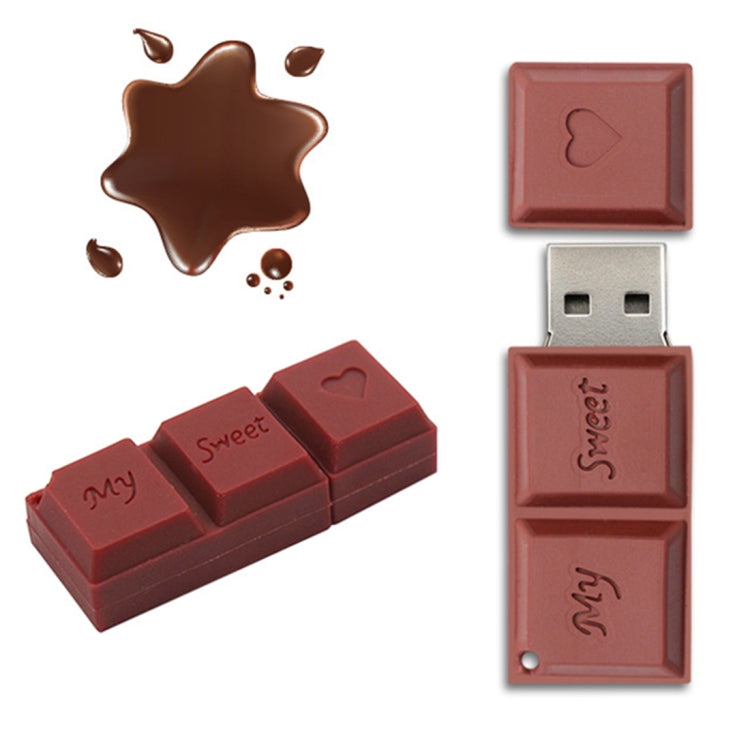 MicroDrive 128GB USB 2.0 Creative Chocolate USB Flash Drive - USB Flash Drives by MicroDrive | Online Shopping South Africa | PMC TechLife | Buy Now Pay Later Mobicred