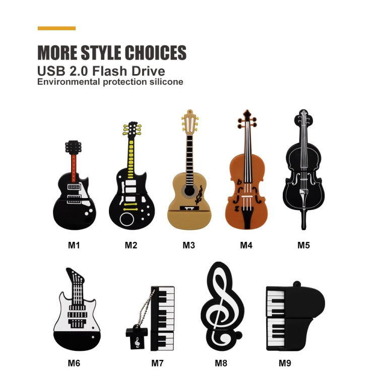 MicroDrive 128GB USB 2.0 Triangle Guitar U Disk - USB Flash Drives by MicroDrive | Online Shopping South Africa | PMC Jewellery | Buy Now Pay Later Mobicred