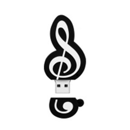 MicroDrive 128GB USB 2.0 Music Note U Disk - USB Flash Drives by MicroDrive | Online Shopping South Africa | PMC Jewellery | Buy Now Pay Later Mobicred