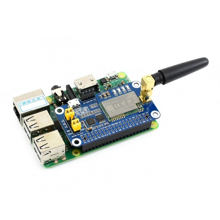 Waveshare LoRa HAT 433MHz Frequency Band for Raspberry Pi, Applicable for Europe / Asia / Africa - free shipping - PMC TechLife - Order now!