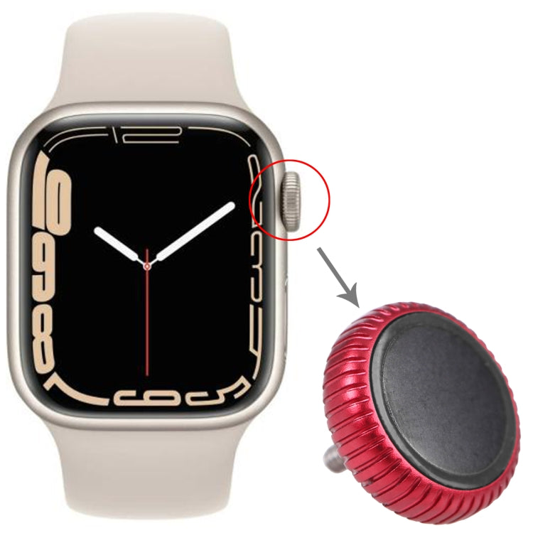 Watch Crown Nut Replacement For Apple Watch Series 7 (GPS) (Red) -  by PMC TechLife | Online Shopping South Africa | PMC TechLife