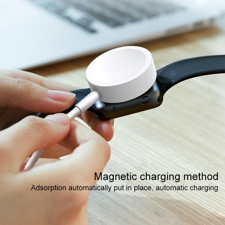 1m Magnetic Wireless Charger for Apple Watch Series Ultra & 10 / 9 / 8 / 7 / 6 / 5 / 4 / 3 / 2(White) - Charger / Holder by PMC Jewellery | Online Shopping South Africa | PMC Jewellery | Buy Now Pay Later Mobicred