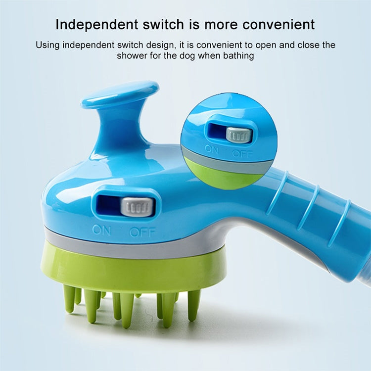 Pet Shower Shower Brush with Non-slip Handle Nozzle(White) - Grooming by PMC TechLife | Online Shopping South Africa | PMC TechLife | Buy Now Pay Later Mobicred