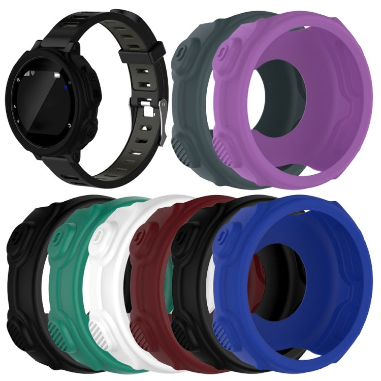 Solid Color Silicone Watch Protective Case for Garmin F235 / F750(Blue) - Screen Protector by ENKAY | Online Shopping South Africa | PMC TechLife | Buy Now Pay Later Mobicred