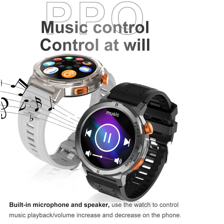 M52 1.43 inch Screen IP68 Waterproof Smart Watch, Support Bluetooth Call / Heart Rate (Blue) - Smart Watches by PMC TechLife | Online Shopping South Africa | PMC TechLife | Buy Now Pay Later Mobicred