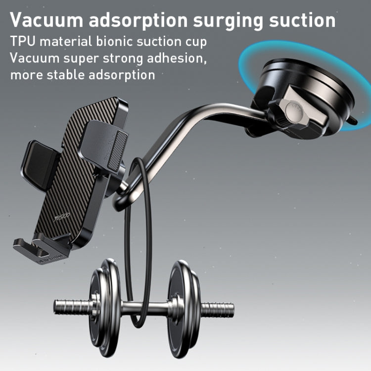 Yesido C172 Suction Cup Type Bending Arm Car Phone Holder (Black) - Car Holders by Yesido | Online Shopping South Africa | PMC TechLife