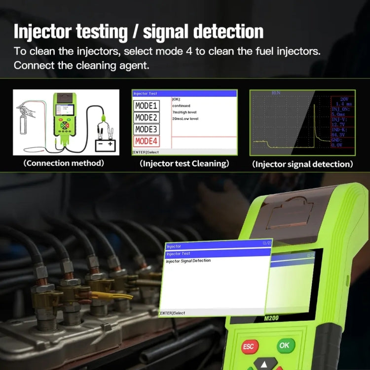 JDiag M200 8V-30V OBD Motorcycles Diagnostic Instrument with Data Printing, Full Version - Code Readers & Scan Tools by PMC TechLife | Online Shopping South Africa | PMC TechLife
