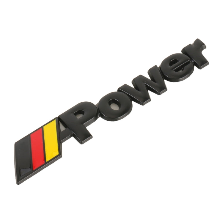 Car Germany Flag Style Power Metal Personalized Decorative Stickers, Size: 14x3x0.3cm (Black) - 3D Metal Sticker by PMC TechLife | Online Shopping South Africa | PMC TechLife | Buy Now Pay Later Mobicred