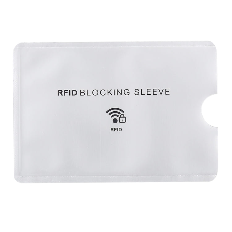 100pcs Aluminum Foil Anti Theft RFID Blocking Sleeve Card Protector, Size: 9.1*6.3cm - free shipping - PMC TechLife - Order now!