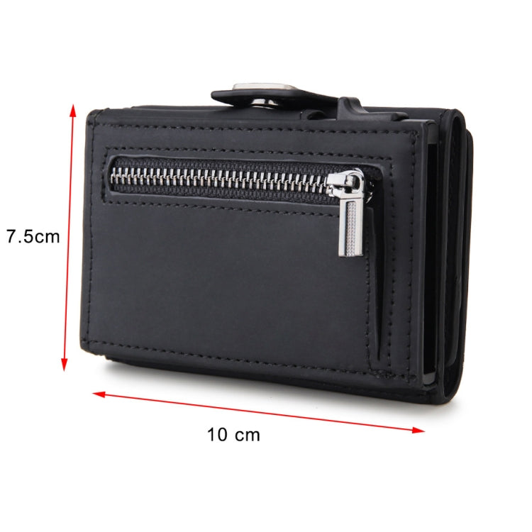 CH0727-1 RFID Carbon Fiber Zipper Multifunctional Card Package(Black) - Antimagnetic RFID Package by PMC TechLife | Online Shopping South Africa | PMC TechLife | Buy Now Pay Later Mobicred