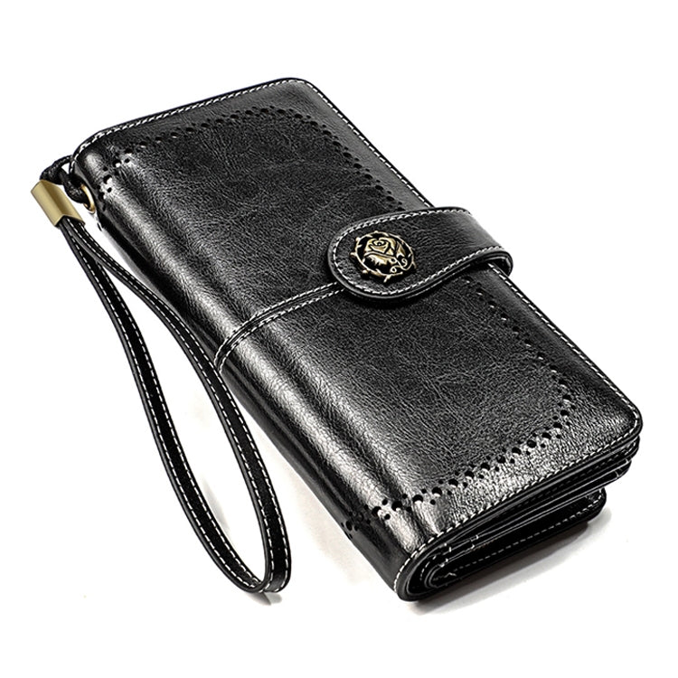 3556 Large Capacity Long Multi-function Anti-magnetic RFID Wallet Clutch for Ladies with Card Slots (Black) - Antimagnetic RFID Package by PMC Jewellery | Online Shopping South Africa | PMC Jewellery | Buy Now Pay Later Mobicred