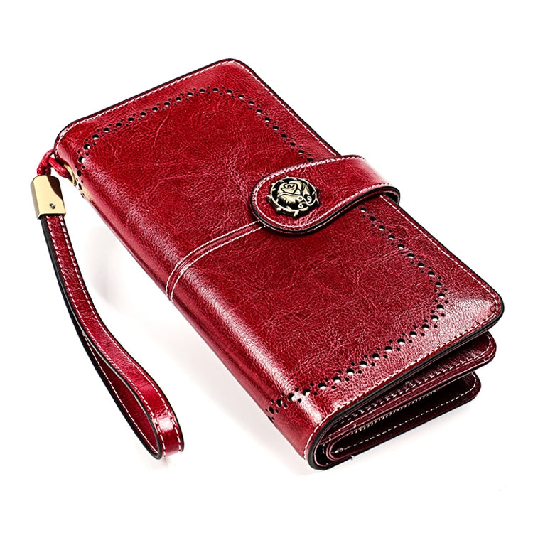 3556 Large Capacity Long Multi-function Anti-magnetic RFID Wallet Clutch for Ladies with Card Slots (Red) - free shipping - PMC TechLife - Order now!