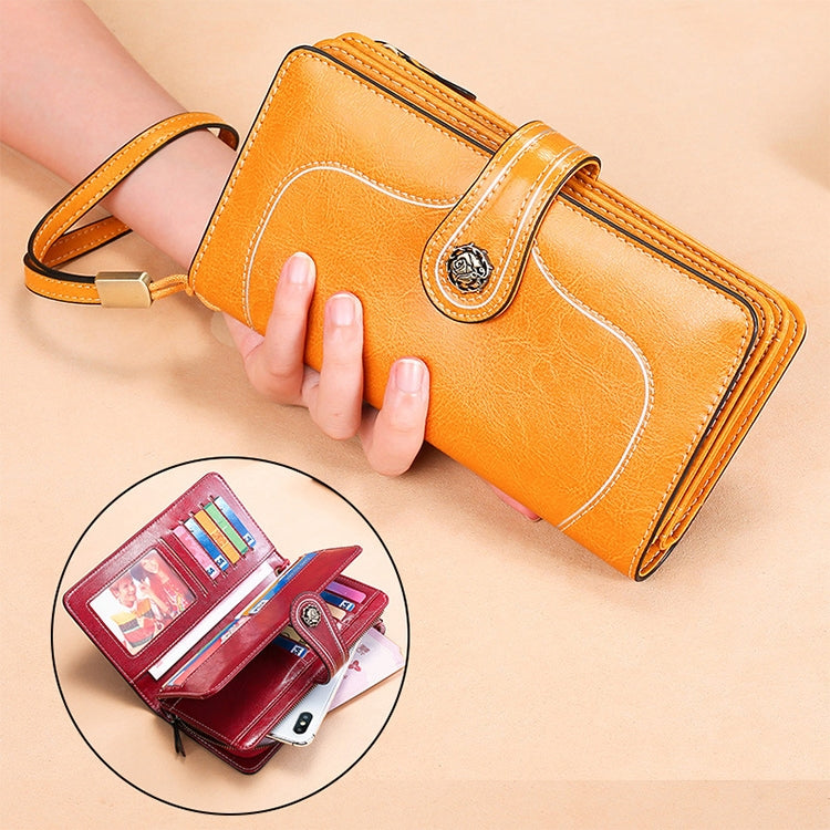 3555 Large Capacity Long Multi-function Anti-magnetic RFID Wallet Clutch for Ladies with Card Slots (Pink) - Antimagnetic RFID Package by PMC TechLife | Online Shopping South Africa | PMC TechLife | Buy Now Pay Later Mobicred