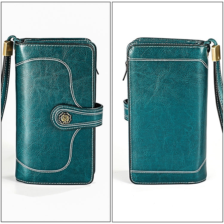 3555 Large Capacity Long Multi-function Anti-magnetic RFID Wallet Clutch for Ladies with Card Slots (Blue) - free shipping - PMC TechLife - Order now!