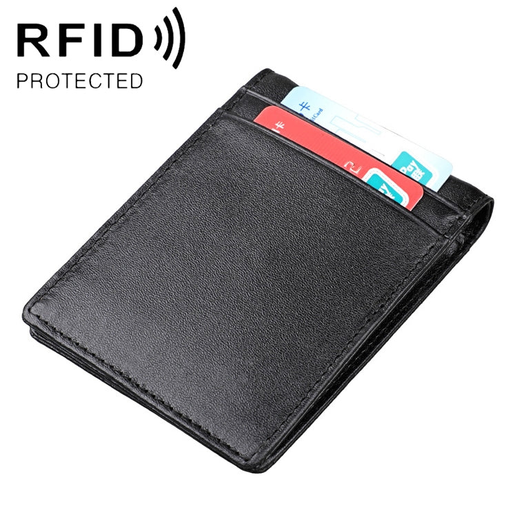 9037 Antimagnetic RFID Crazy Horse Texture Leather Wallet Billfold for Men and Women(Black) - free shipping - PMC TechLife - Order now!
