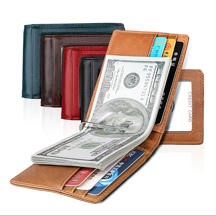 9037 Antimagnetic RFID Crazy Horse Texture Leather Wallet Billfold for Men and Women(Black) - free shipping - PMC TechLife - Order now!