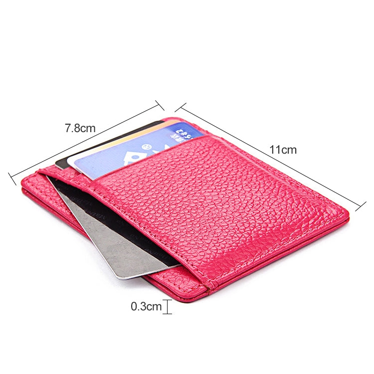 KB37 Antimagnetic RFID Litchi Texture Leather Card Holder Wallet Billfold for Men and Women (Black) - Antimagnetic RFID Package by PMC TechLife | Online Shopping South Africa | PMC TechLife | Buy Now Pay Later Mobicred