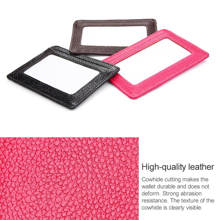 KB37 Antimagnetic RFID Litchi Texture Leather Card Holder Wallet Billfold for Men and Women (Pink) - Antimagnetic RFID Package by PMC TechLife | Online Shopping South Africa | PMC TechLife | Buy Now Pay Later Mobicred